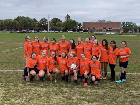 Girls’ JV Soccer Kicks for Cancer